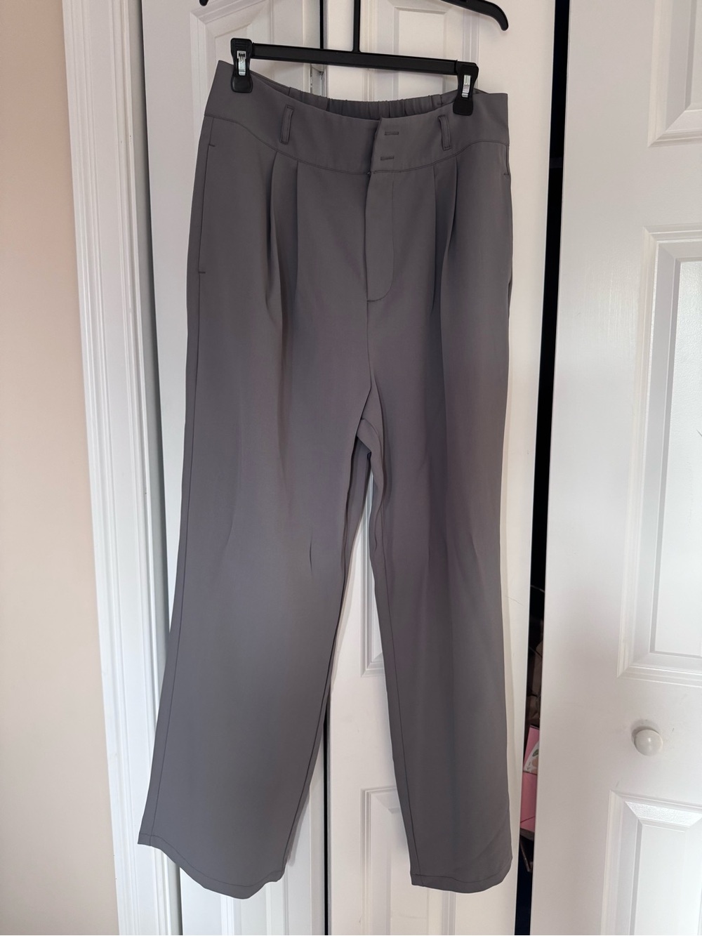 HALARA Gray Wide-Leg Trousers